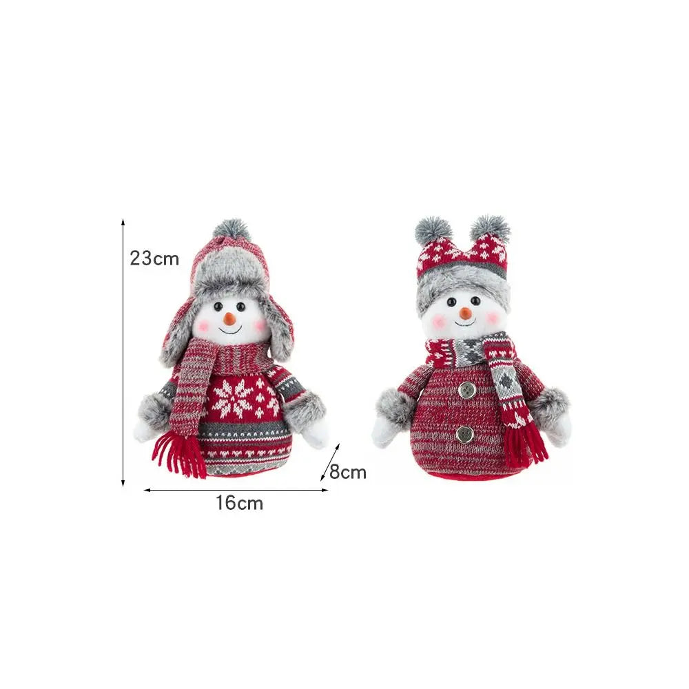 Merry Christmas Christmas Ornament Pendant New Year Gift Doll Window Display Plush Stuffed Toys 2025 DIY Car Ornament